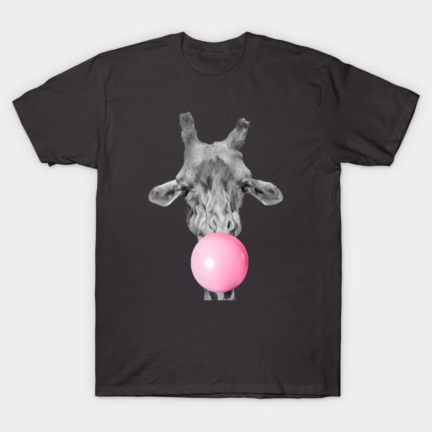 Giraffe bubble T-Shirt by wamtees